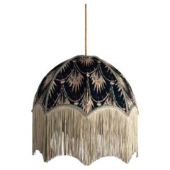 Pearl Lampshade with Fringing - Extra Large (22")