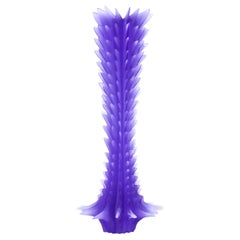 Pearl Large Contemporary Abstract Sculpture in Purple Cast Resin by Karen Atta