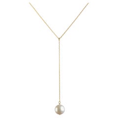 Pearl Lariat Chain Necklace