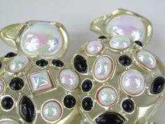 Pearl Love Birds Brooch perched on Branch Pin 1980s