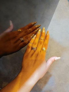 Pearl Midi Ring in 14k Yellow Gold