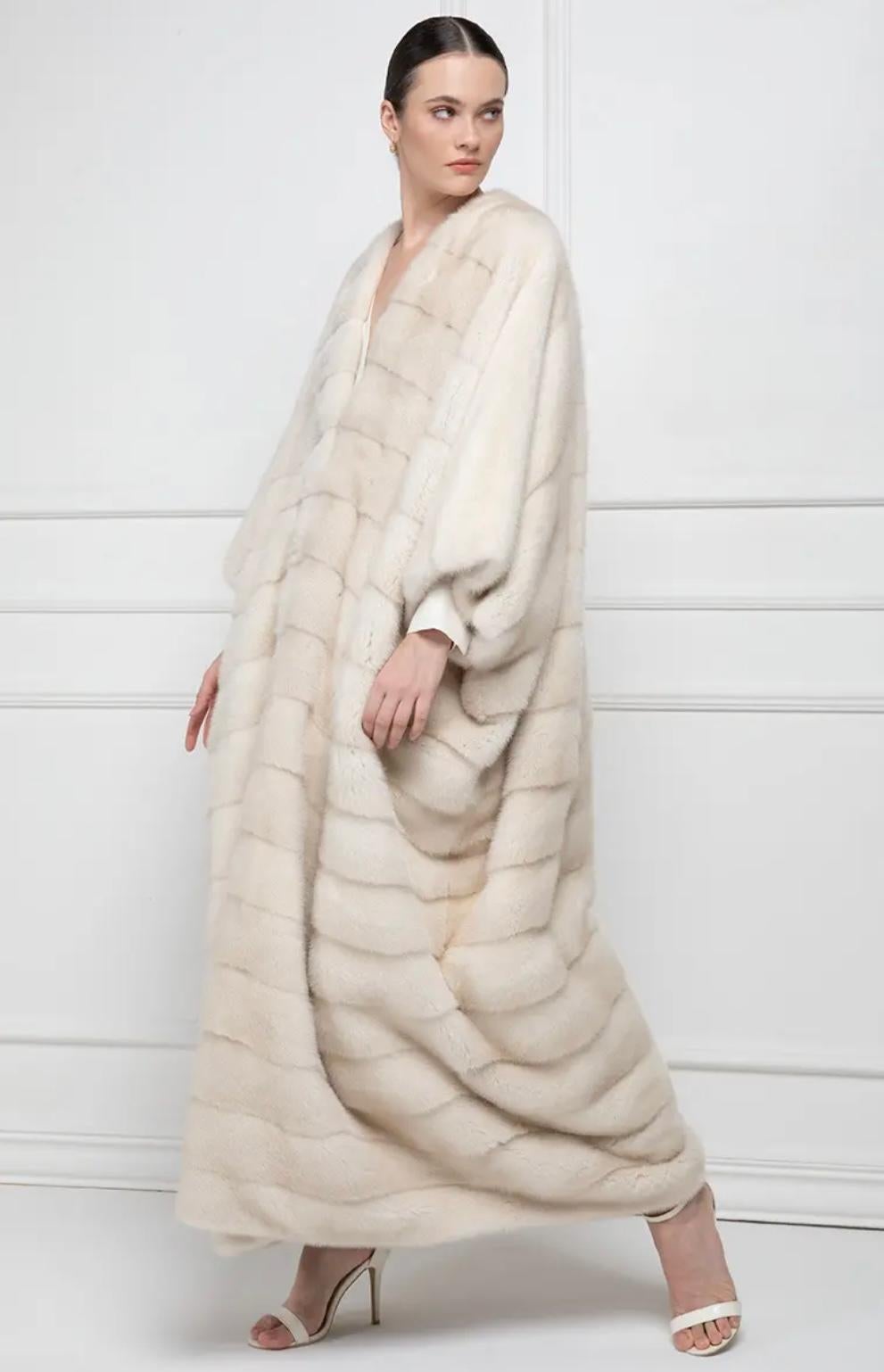 Female Mink Fur
Mink Coat with whole skins. Also this honey mink coat, as the most part of the collection, is made by using female mink carefully selected by our laboratories. The type of mink fur used for this mink coat is Danish, precisely from