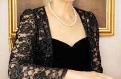 Ella Gafter 10mm Akoya Pearl Necklace with 18K Gold & Diamond Clasp