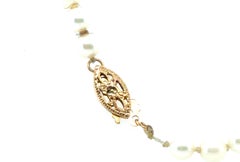 Pearl Necklace 5mm Gem Quality Pearl 14K 16 Inch Pink/White Strand of Pearls
