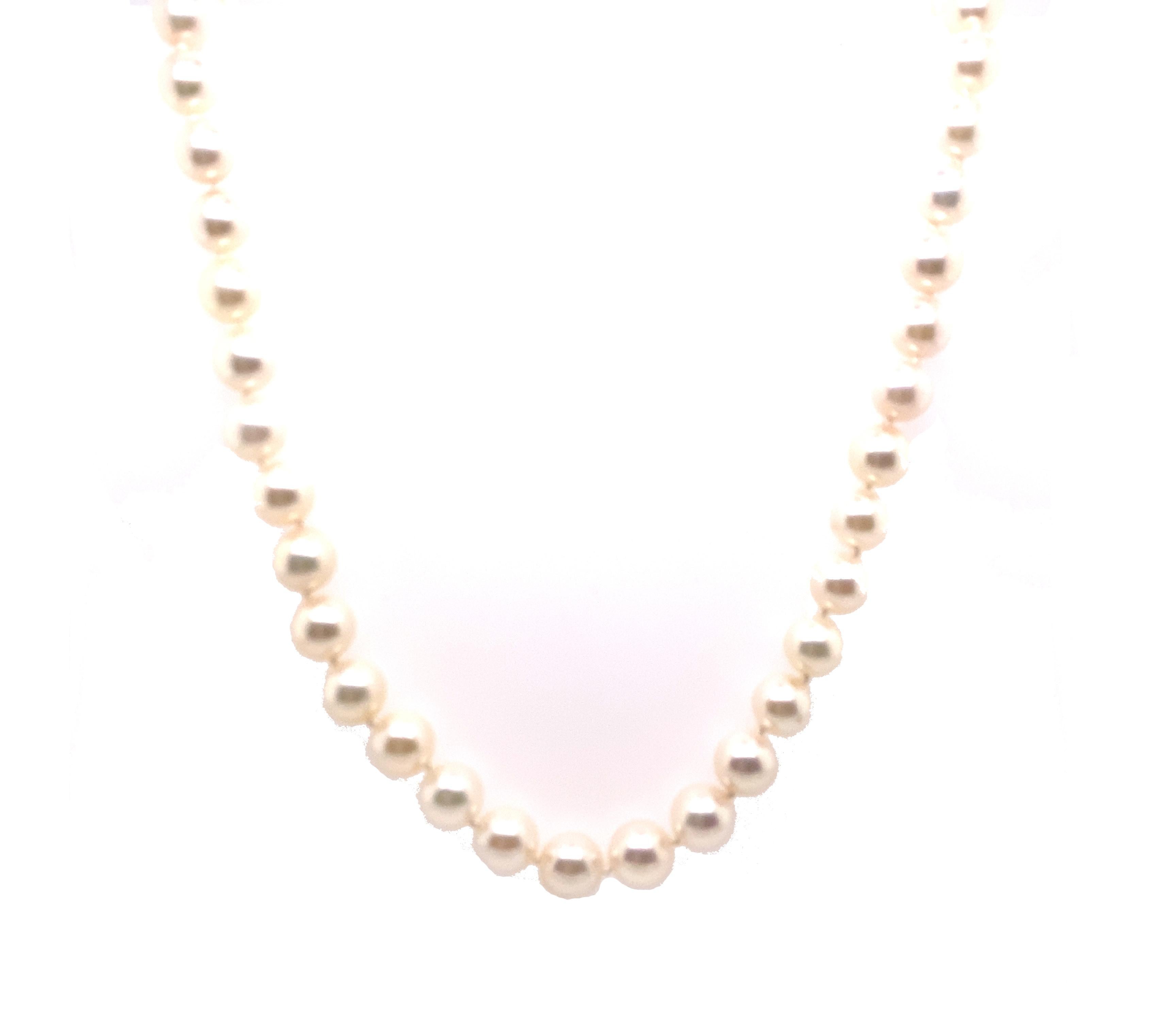 Collana di perle 6,8 mm 14K 24 pollici Rosa/Bianco Fili di perle Nuovo di zecca In condizioni Nuovo in vendita a Dearborn, MI