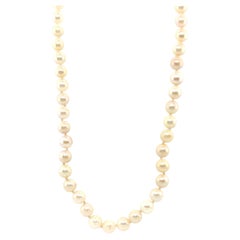 Collana di perle da 6 mm 14K 17 pollici rosa/bianco