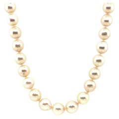 Collana di perle da 7-7,5 mm 14K 23 pollici rosa/bianco