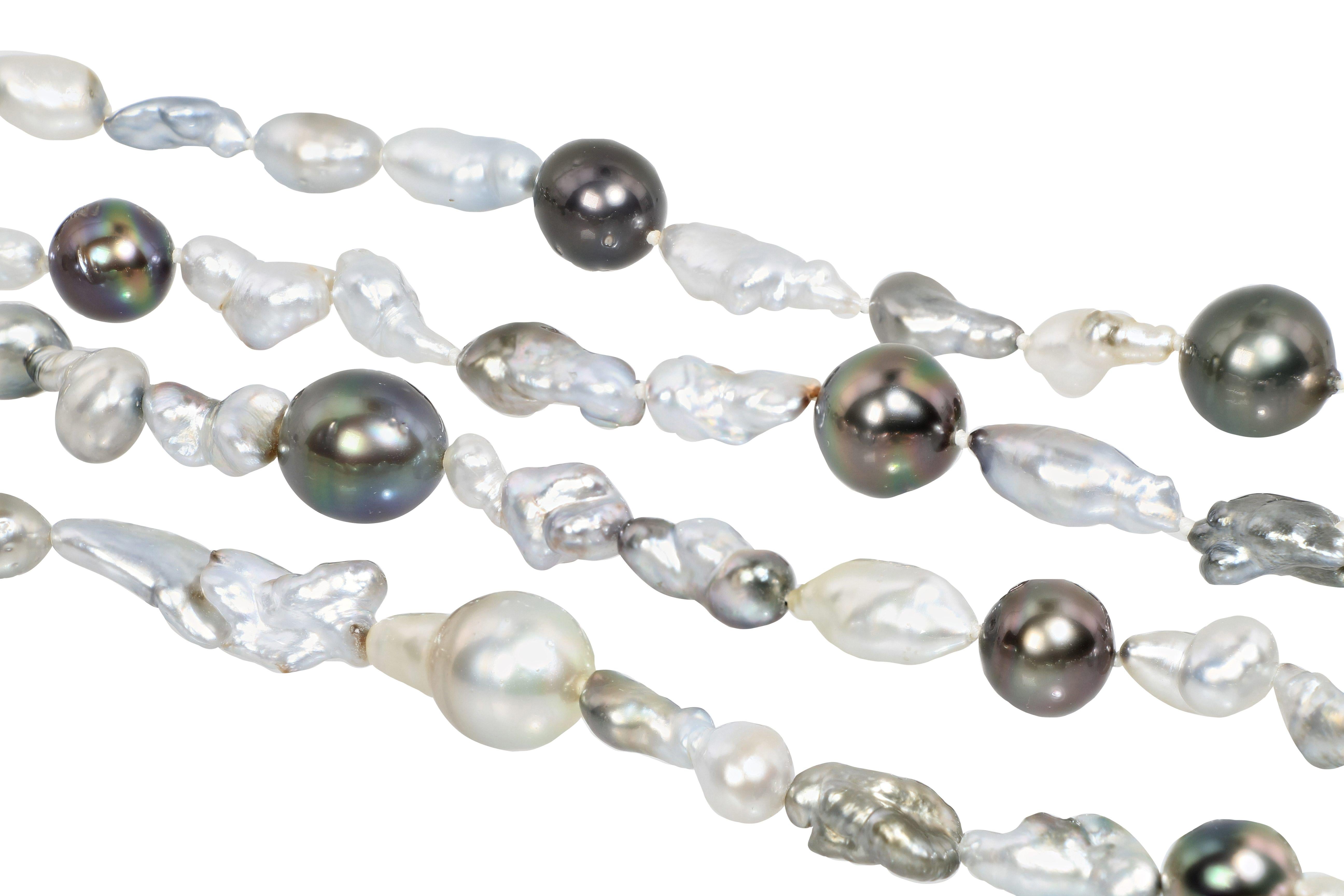 Perlenkette mit Perlen (Zeitgenössisch) im Angebot
