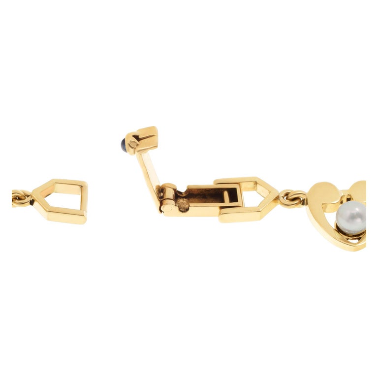 Pearl Necklace in 14k Yellow Gold For Sale at 1stDibs