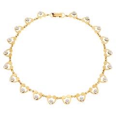 Collier de perles en or jaune 14 carats