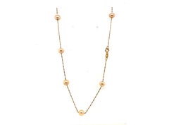 Pearl Necklace Strand of Pearls 6mm Pearls 14K Yellow Gold
