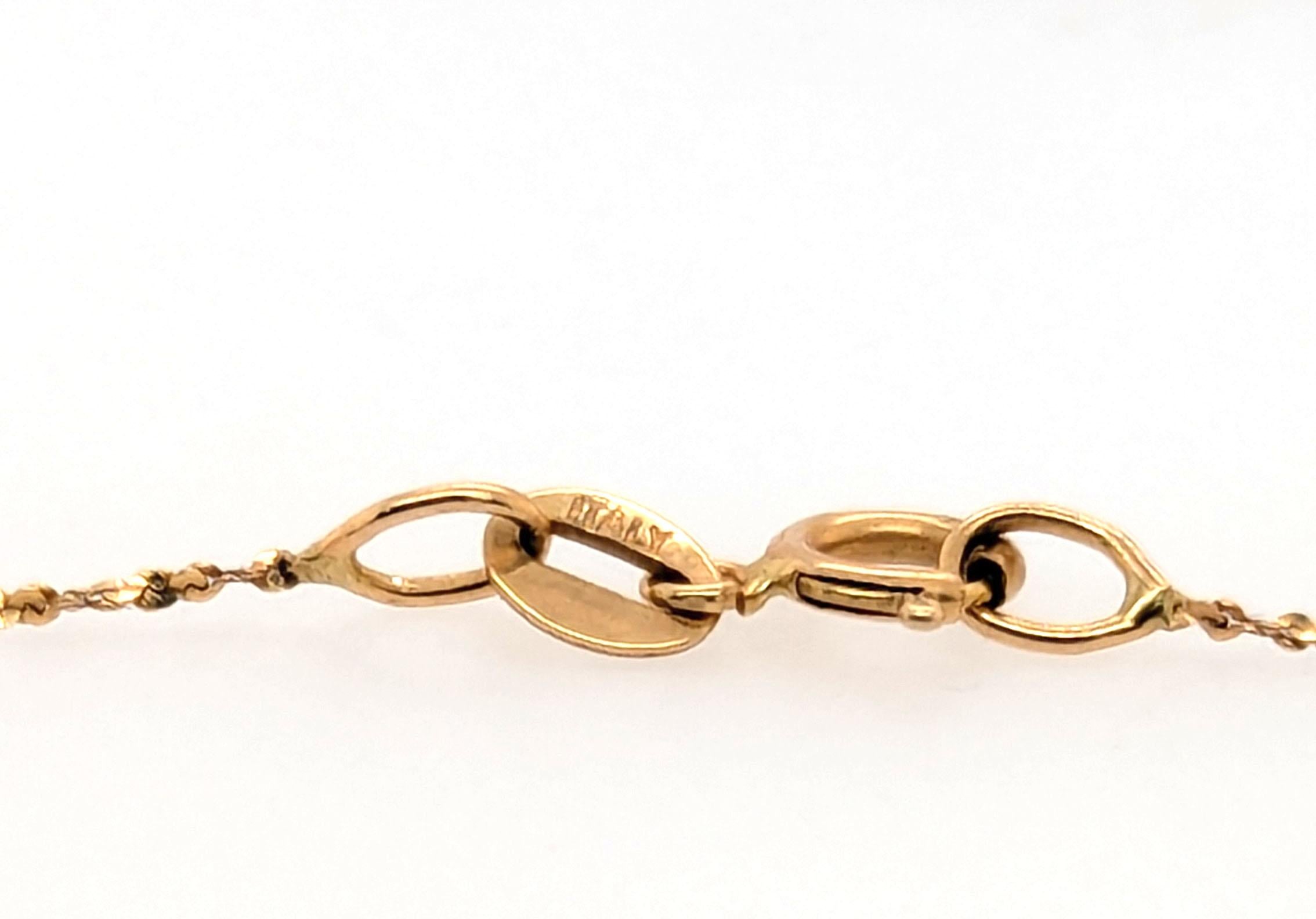 Collier de Perles Brin de Perles 6mm Or Jaune 14K Pour femmes en vente