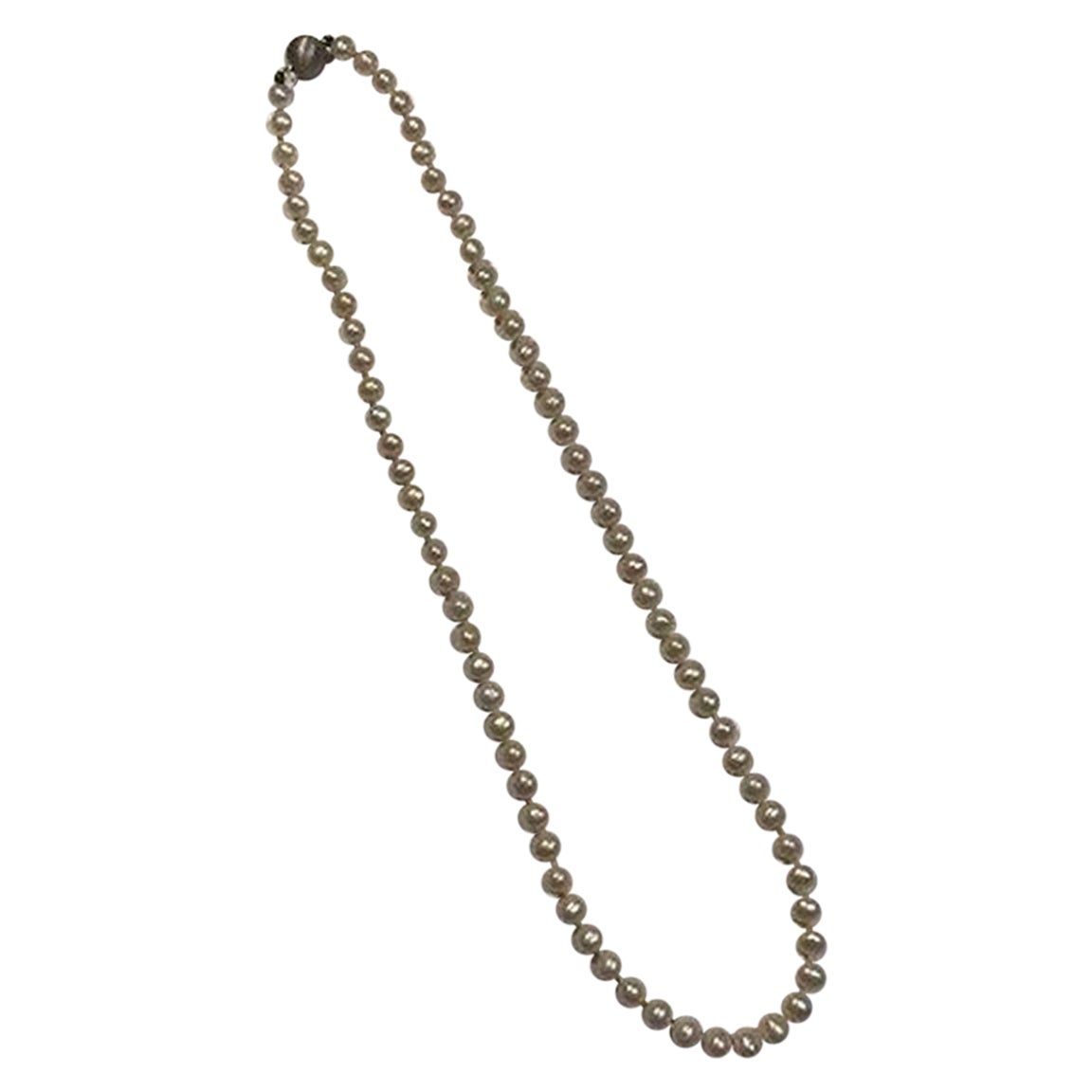 Pearl Necklace with 14 ct Whitegold Clasp