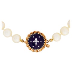 Vintage Pearl Necklace with 14k Gold Clasp