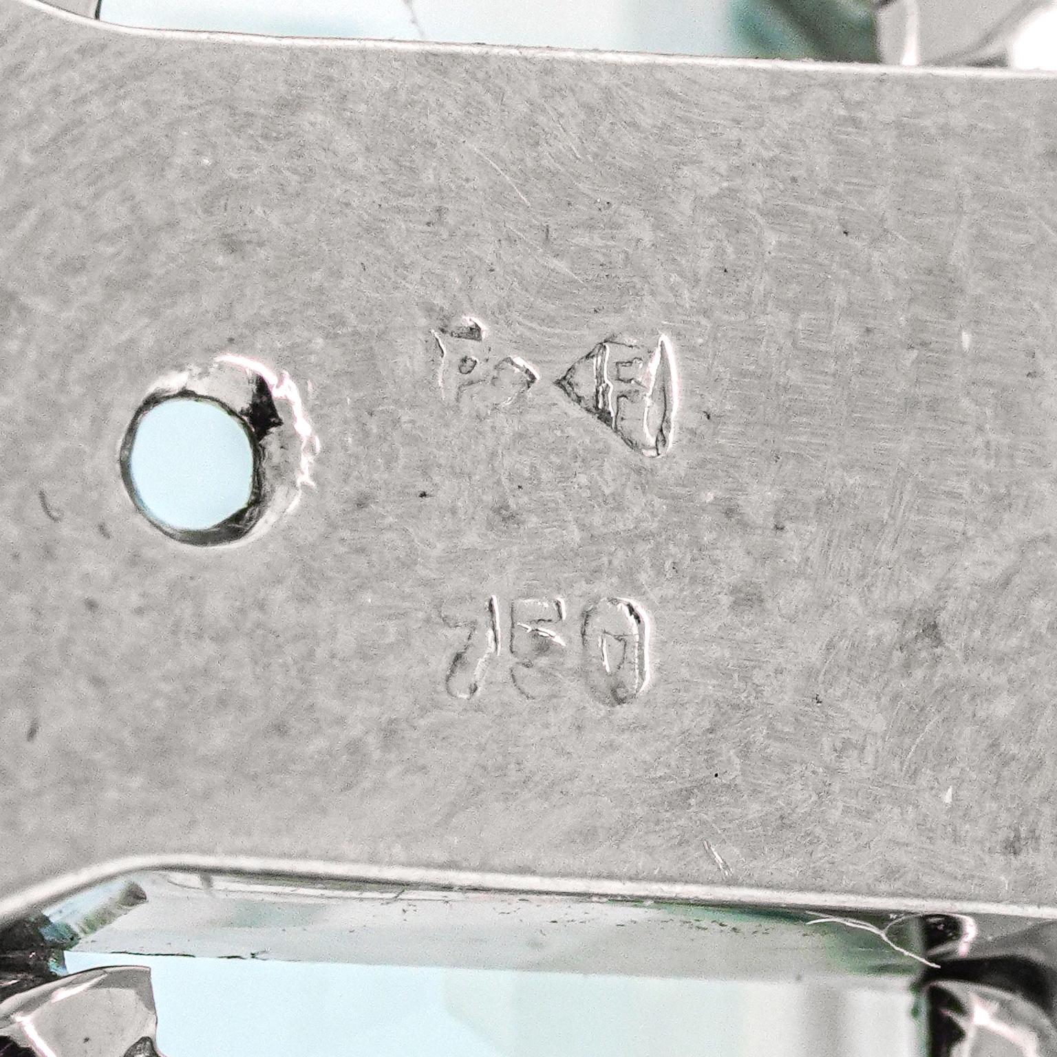 Perlenkette mit feinem Aquamarin und Diamantdekoration Damen