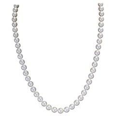 Used Pearl Necklace with Pearl Clasp