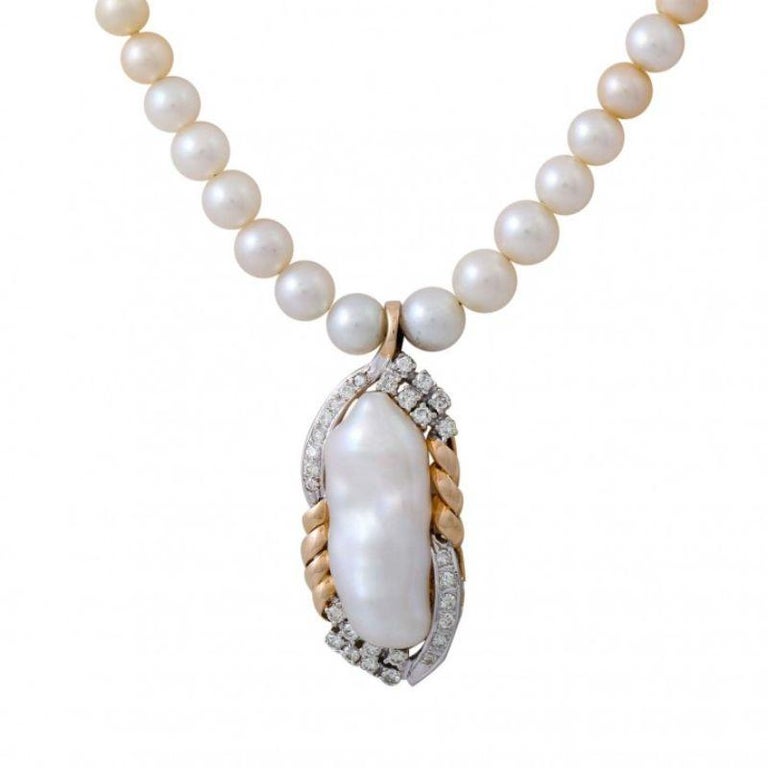 Far East Jewelry Keshi Cultured Pearl 40