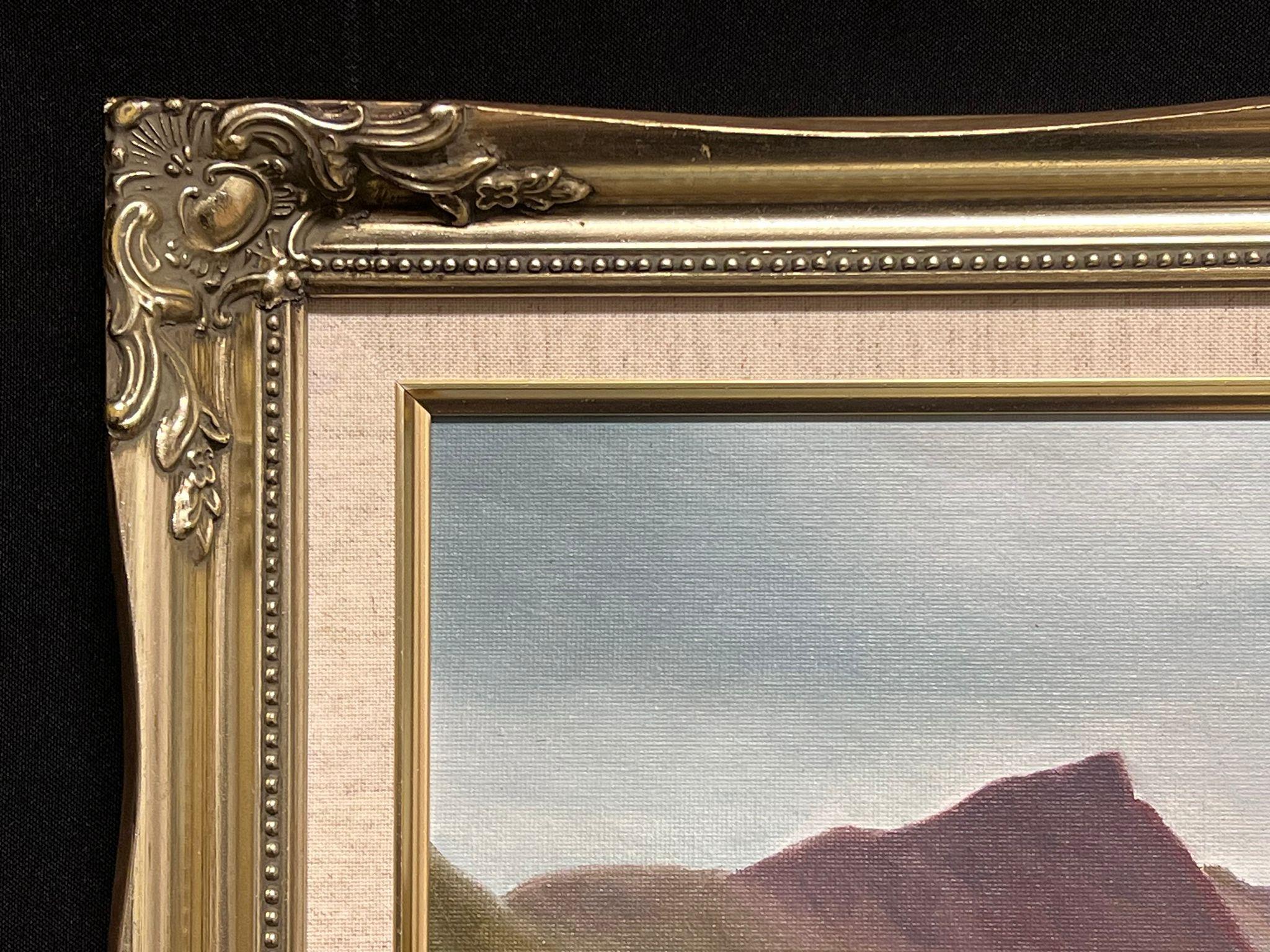 Glencoe Schottland Majestätliche Highland-Landschaft mit Schafen Signiertes britisches Ölgemälde im Angebot 1