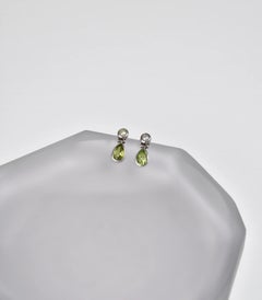 Pearl Peridot Earrings