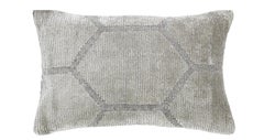 Cuscino geometrico grigio perla moderna