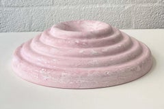 Pearl Pink Twirl Bowl by Lenny Stopp
