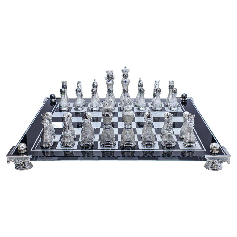 Pearl Royale 18K White Gold, Diamond, Sapphire And South Sea Pearl Chess Set  For Sale At 1Stdibs | Pearl Royale Chess Set, Most Expensive Chess Set,  Diamond Chess Set