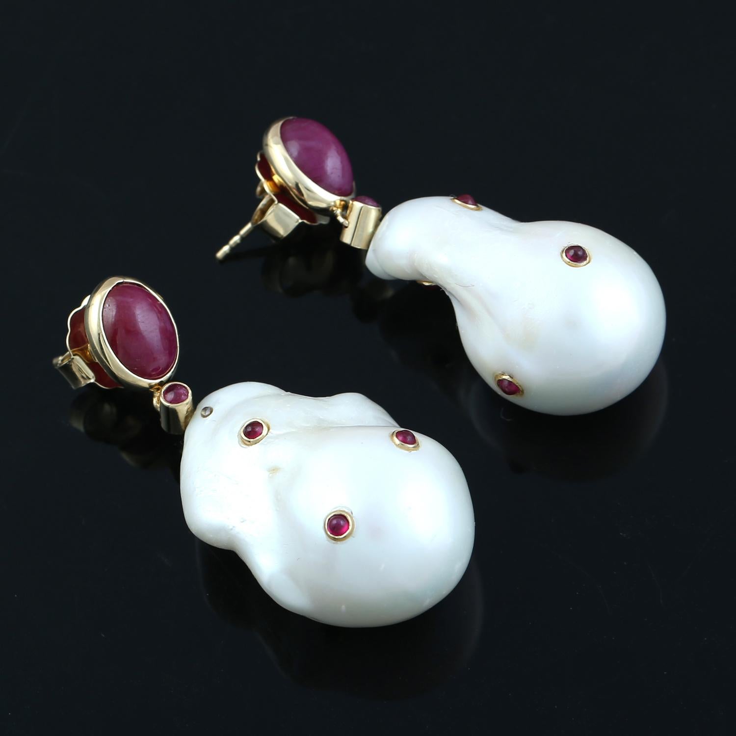 celine baroque pearl earrings