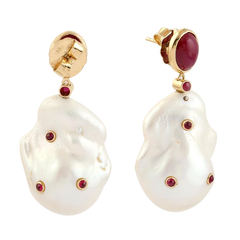 Amberley Baroque Resin Earrings (Lancaster Red) main image 1