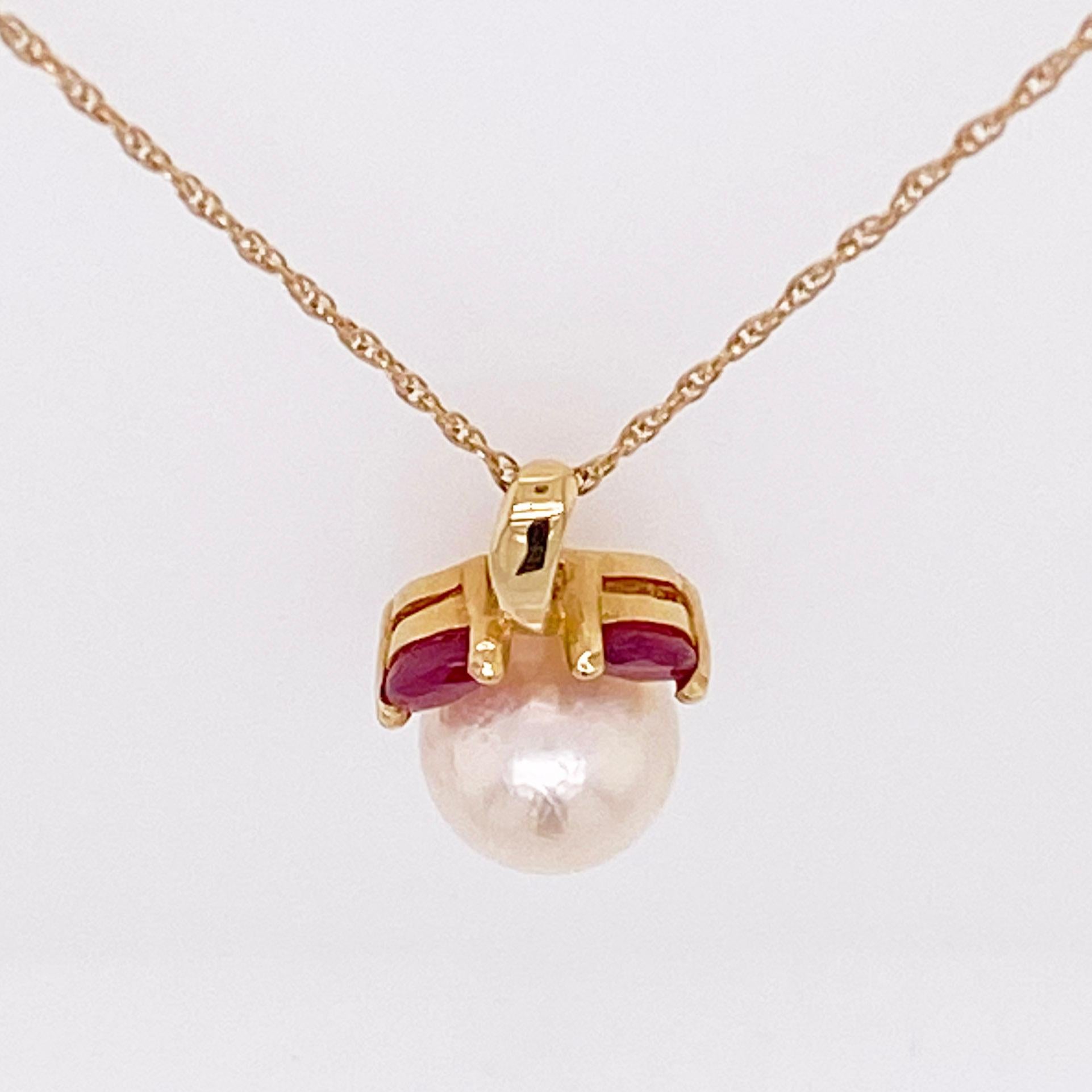 pearls and ruby necklace