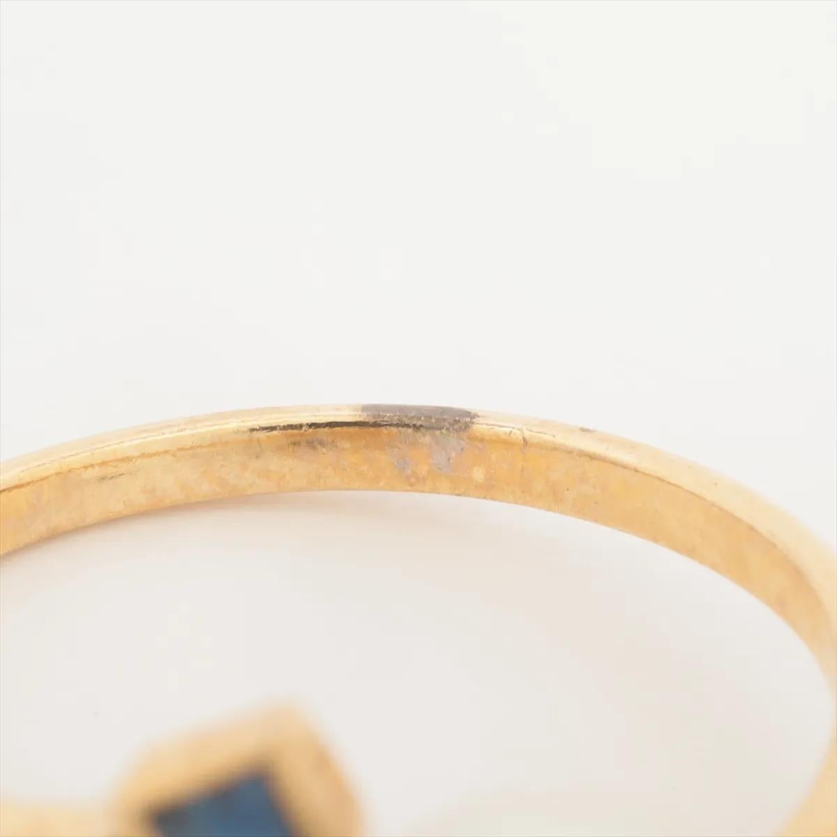 Bague perle saphir or jaune en vente 1