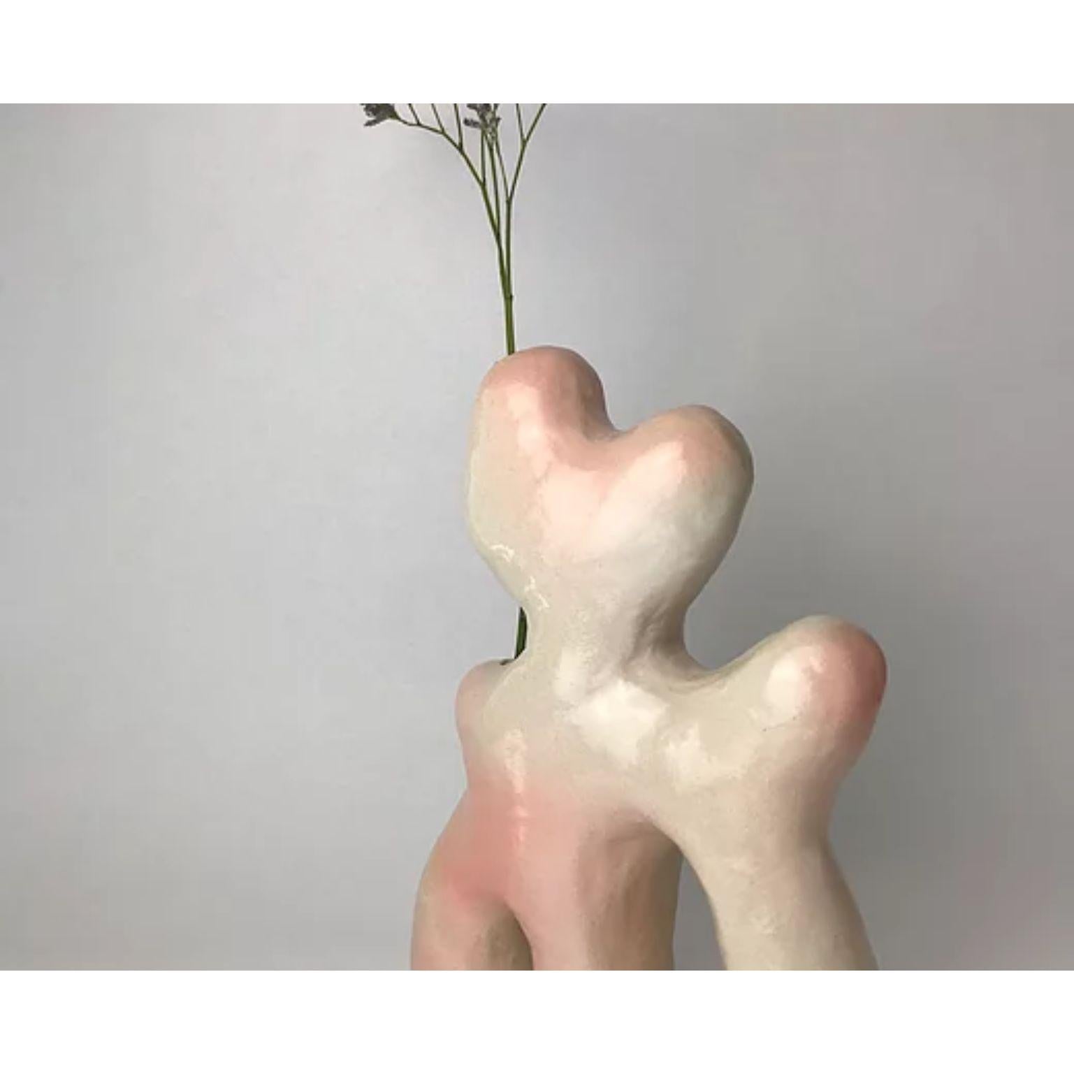 Modern Pearl Sculptural Vase by HS Studio For Sale