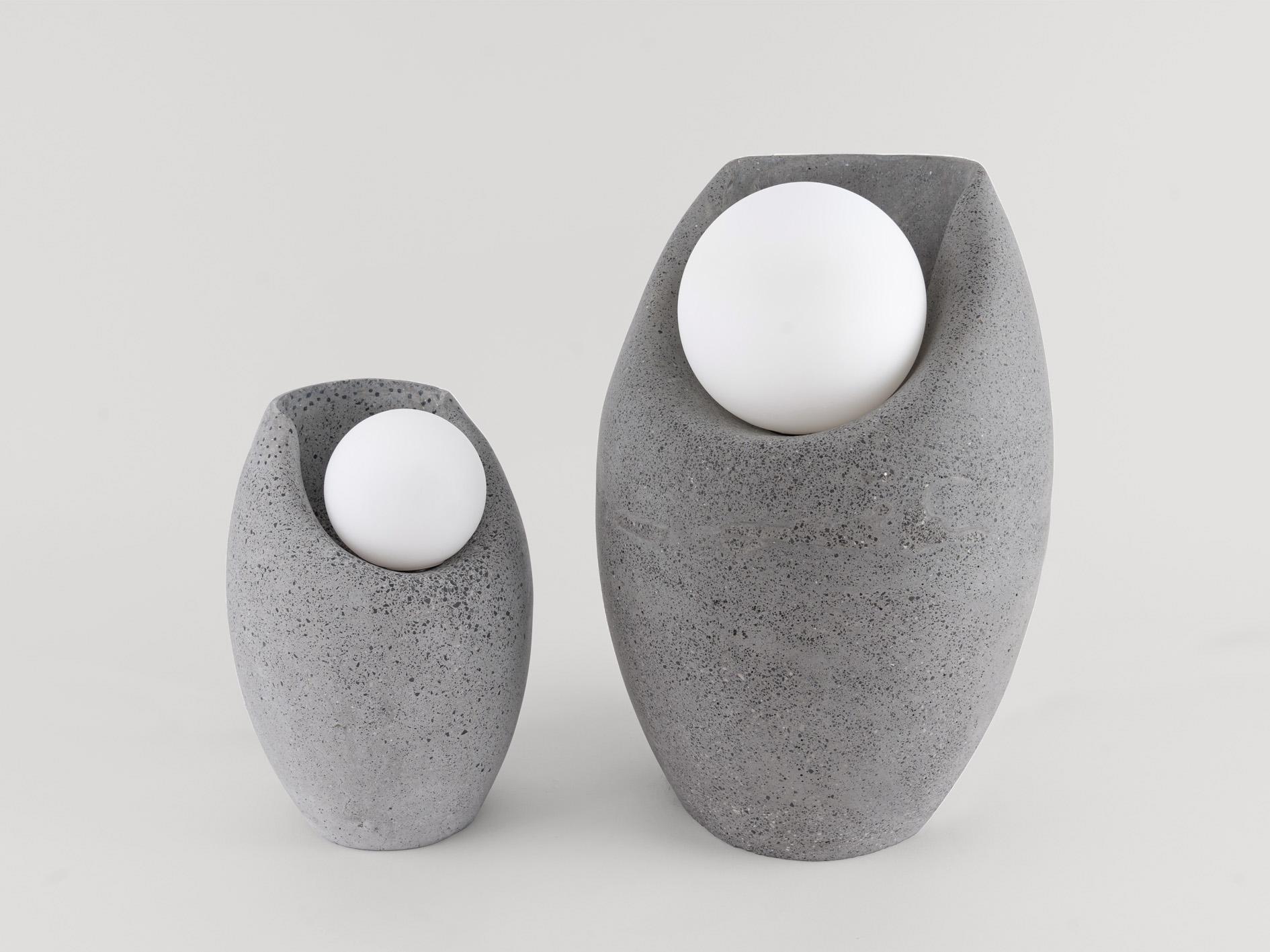 Mexican Pearl Small Table Lamp by Saadia Design For Sale