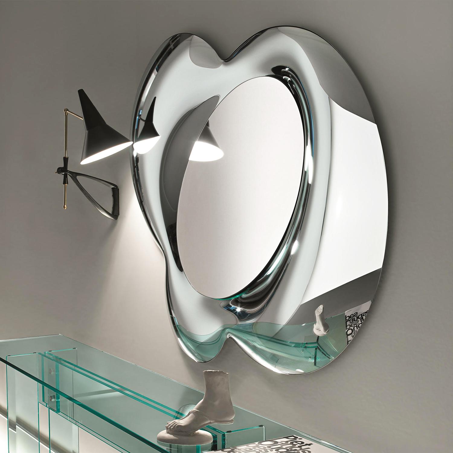 Hand-Crafted Pearl Smooth Mirror For Sale