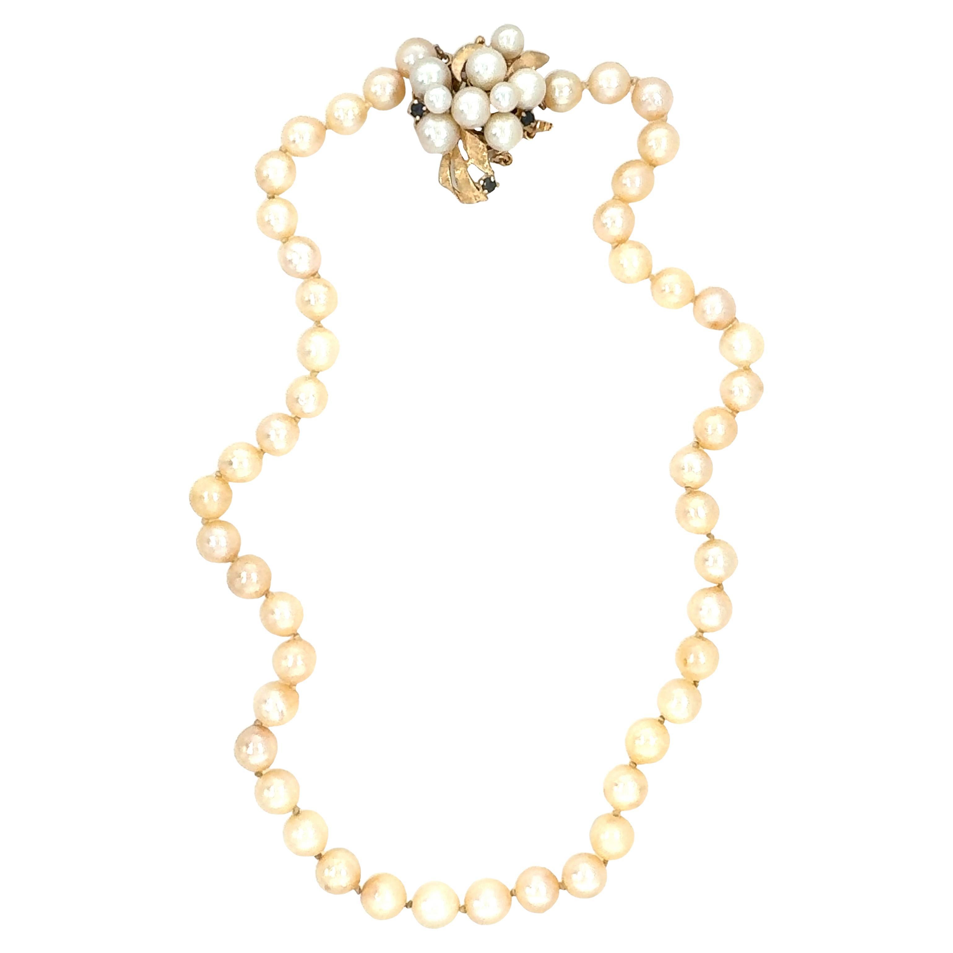 Pearl Strand Necklace For Sale