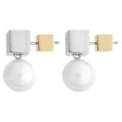 Silver Pearl Drop Earrings