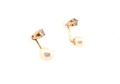 Pearl Stud Earring Enhancers 5.5mm 14K Yellow Gold