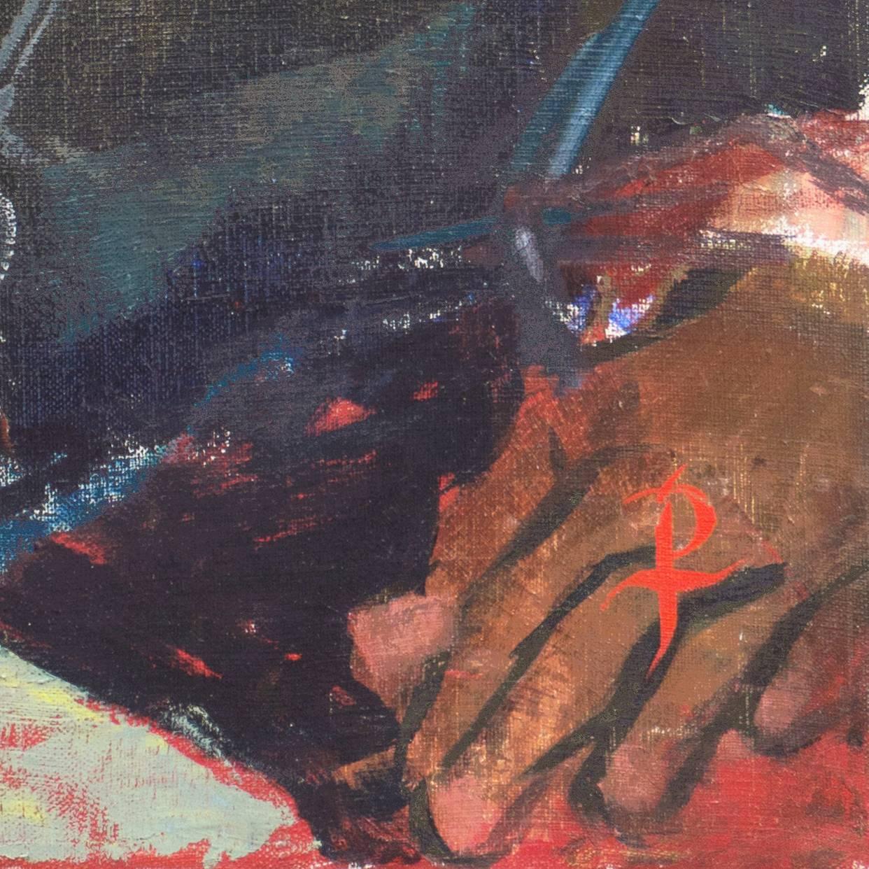 Ritratto di Gene Harrison', Pasadena, Parsons School of Design - Painting di Pearl Took