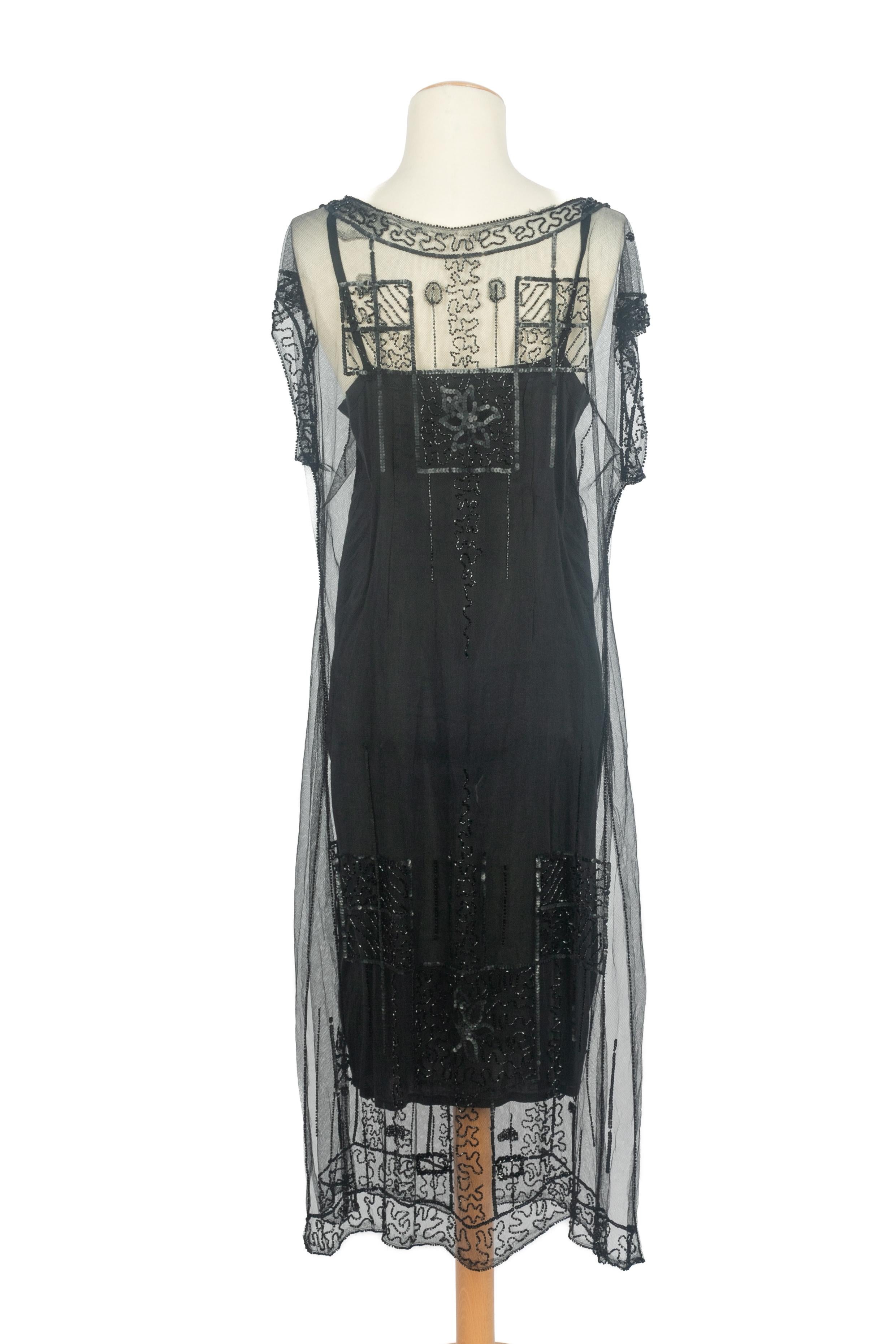 Perlenkleid 1920er Jahre Damen im Angebot