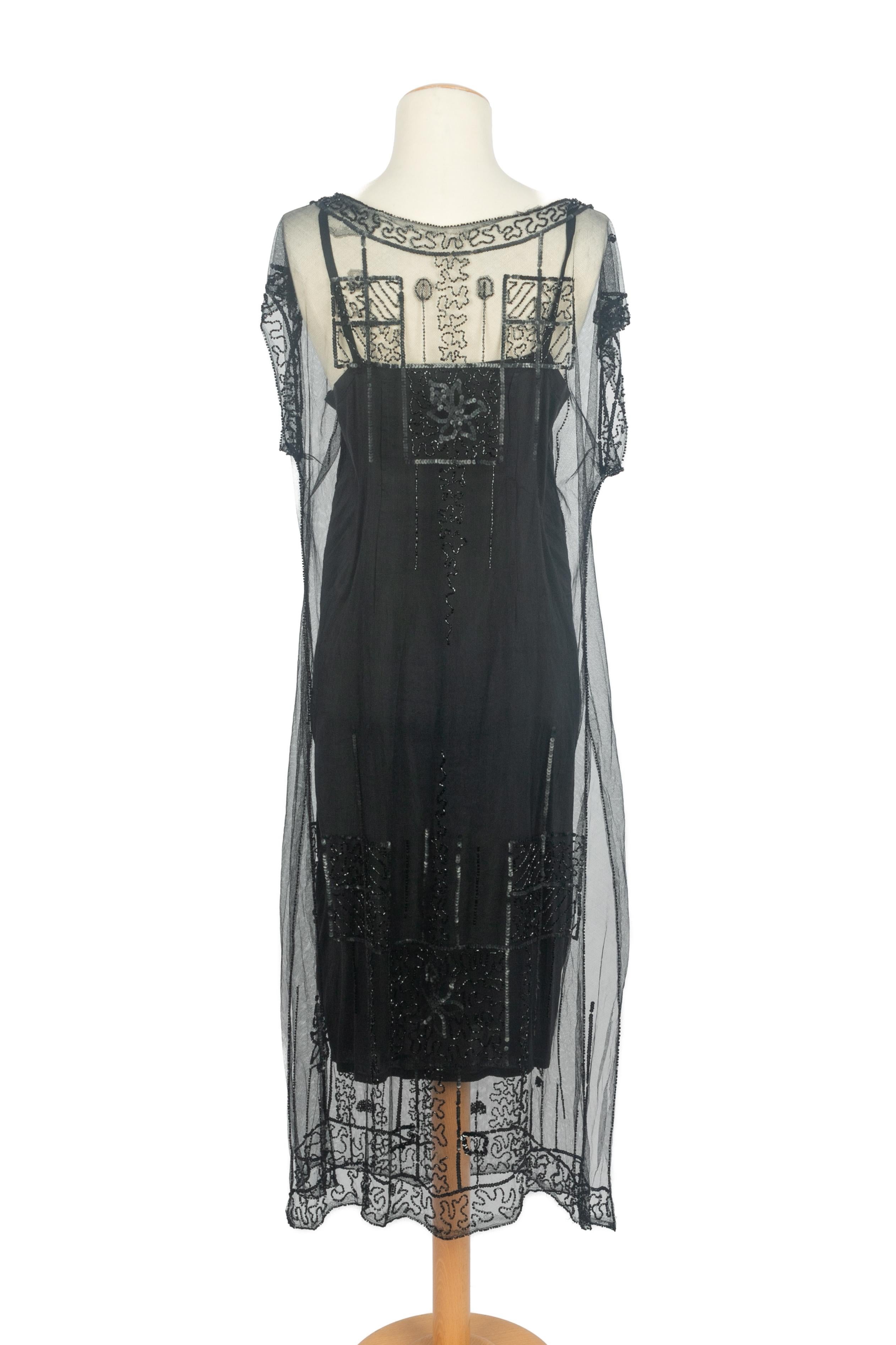 Perlenkleid 1920er Jahre im Angebot 2