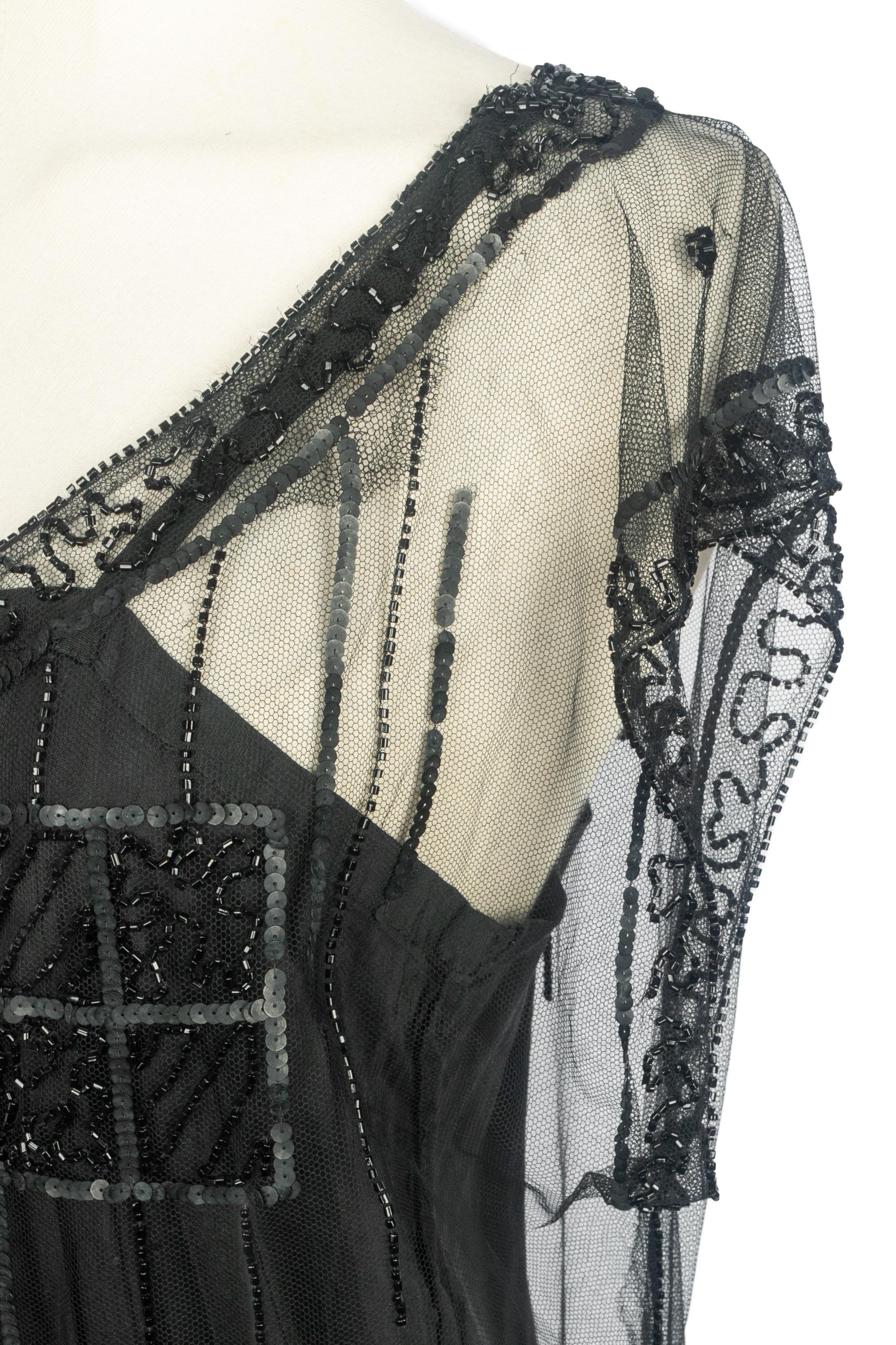 Perlenkleid 1920er Jahre im Angebot 4