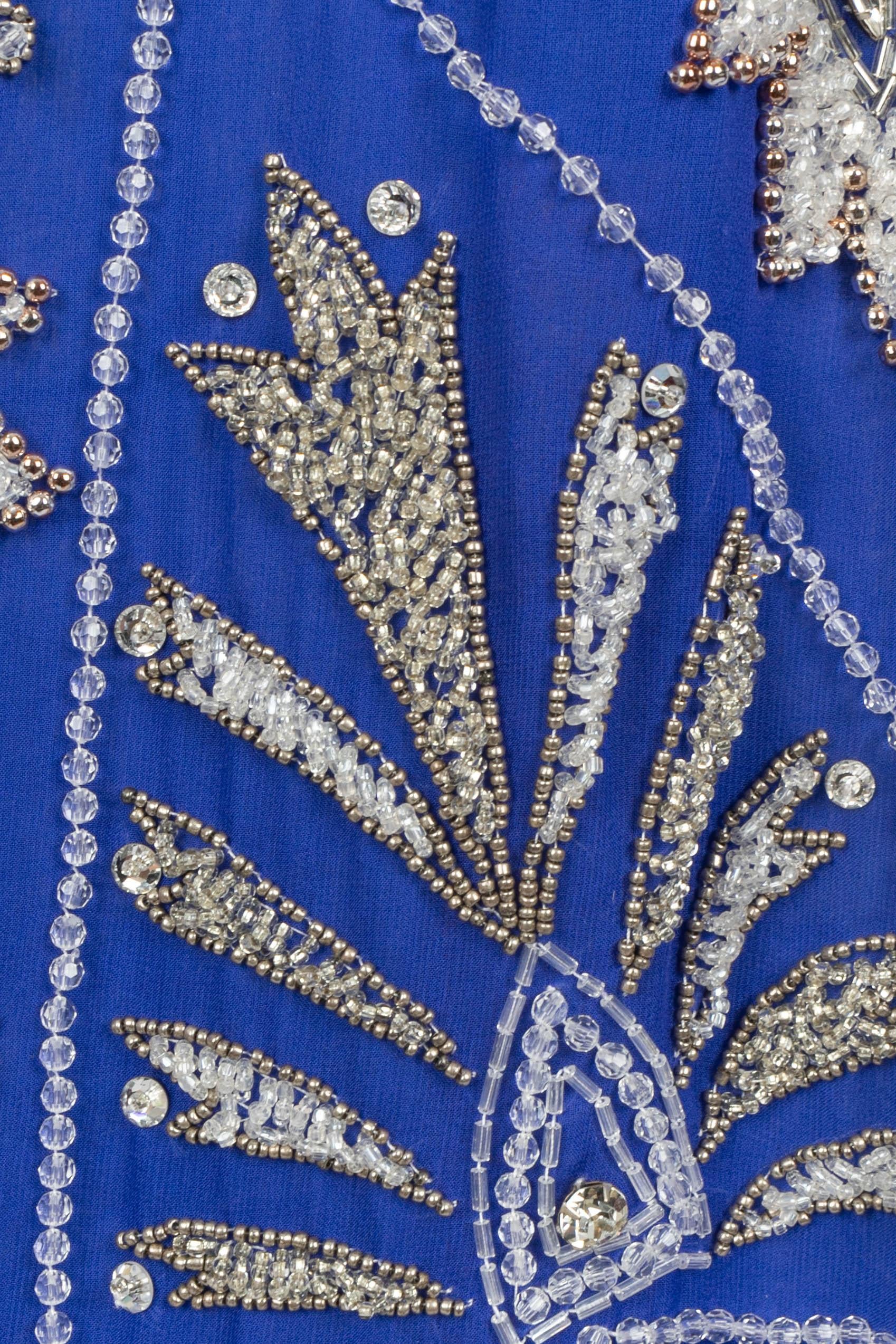 Robe perlée des années 1970 en vente 6
