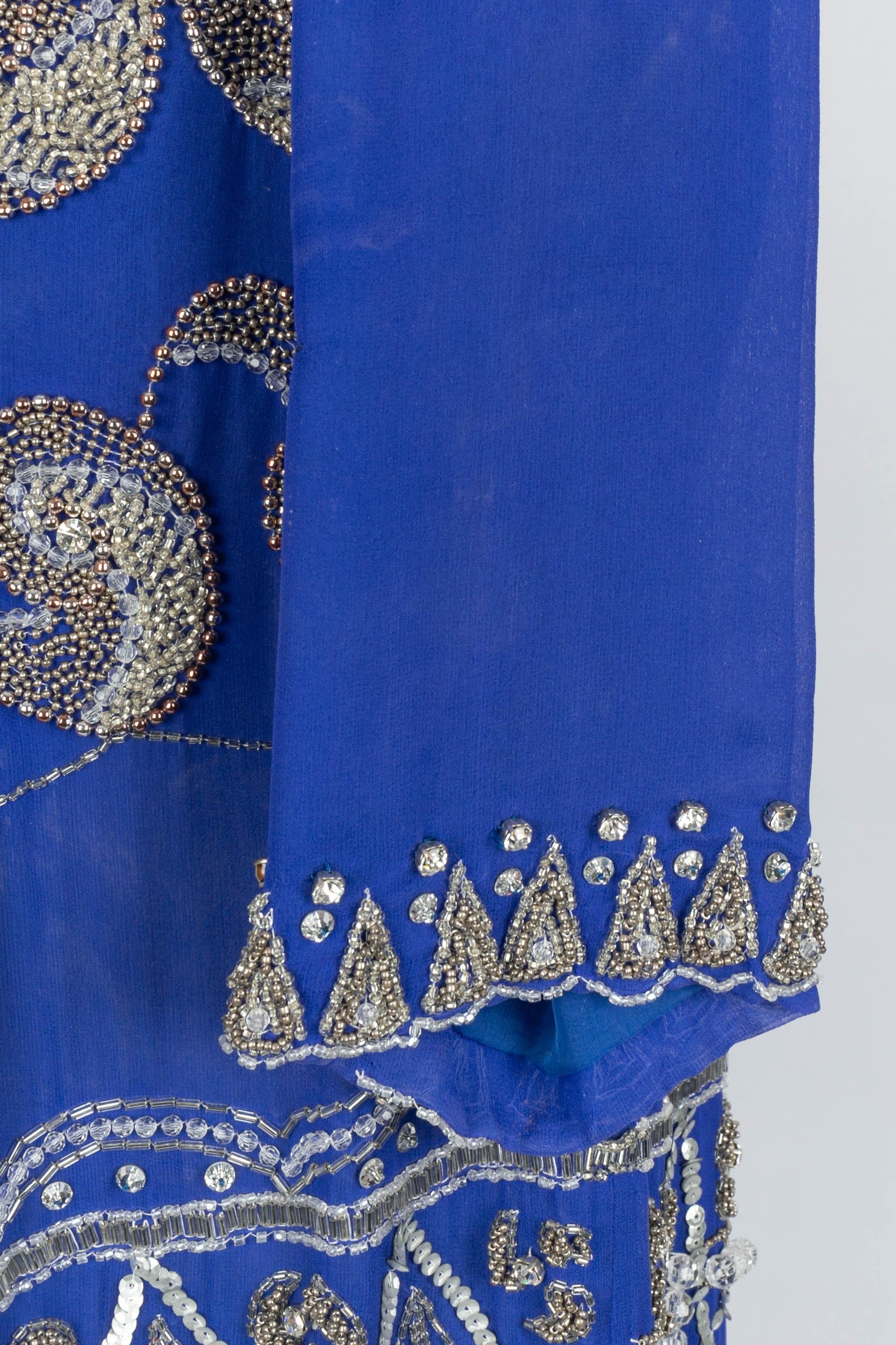 Robe perlée des années 1970 en vente 2