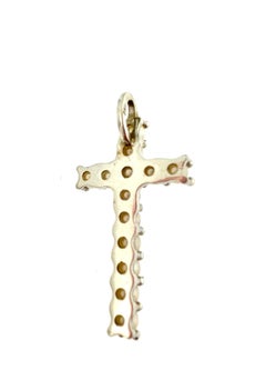 Pearls and 18kt White Gold Cross Pendant