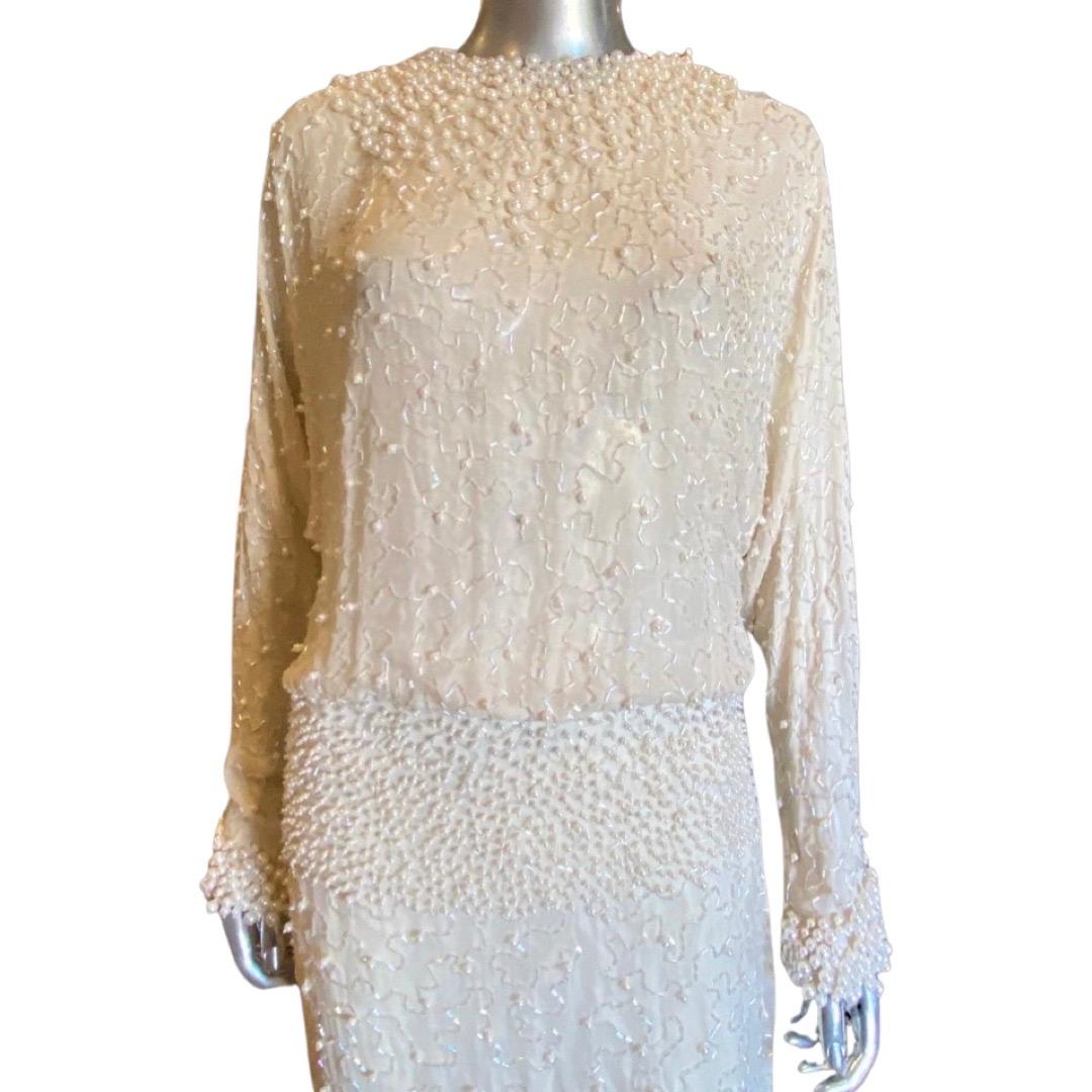 bugle beads dress