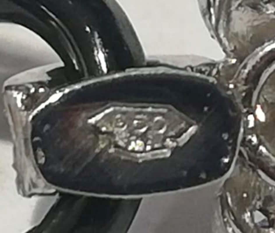De las mujeres Pendientes de perlas, ónix, diamantes y platino. en venta