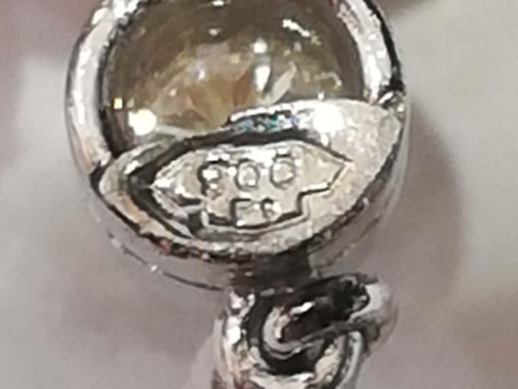 De las mujeres Pearls, Onyx, Diamonds, Platinum Earrings. en venta