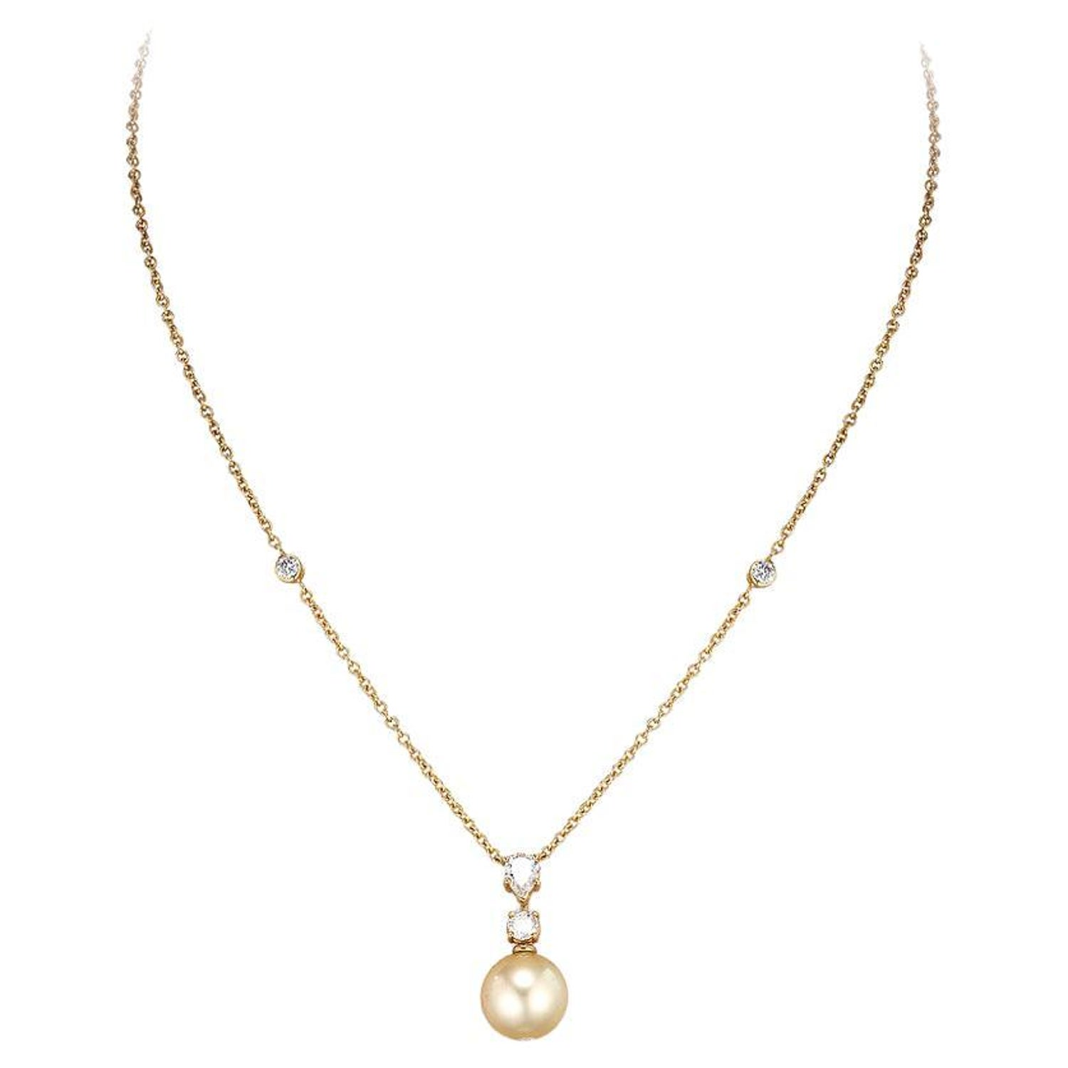 Adler Pendant Diamond Mother of Pearl White Pearl Diamond Clasp Necklace  For Sale at 1stDibs | pearl adler, tous pearl necklace