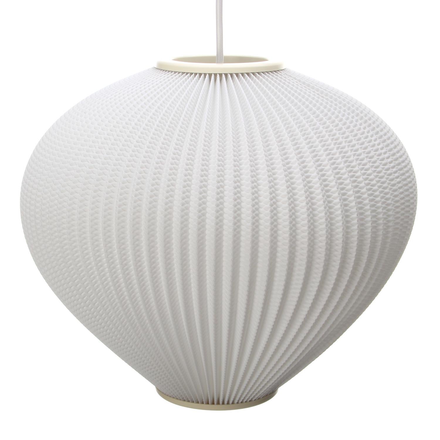 Mid-20th Century Pearlshade Large White Lamp by Lars Schioler for Danish Hoyrup Light, 1960