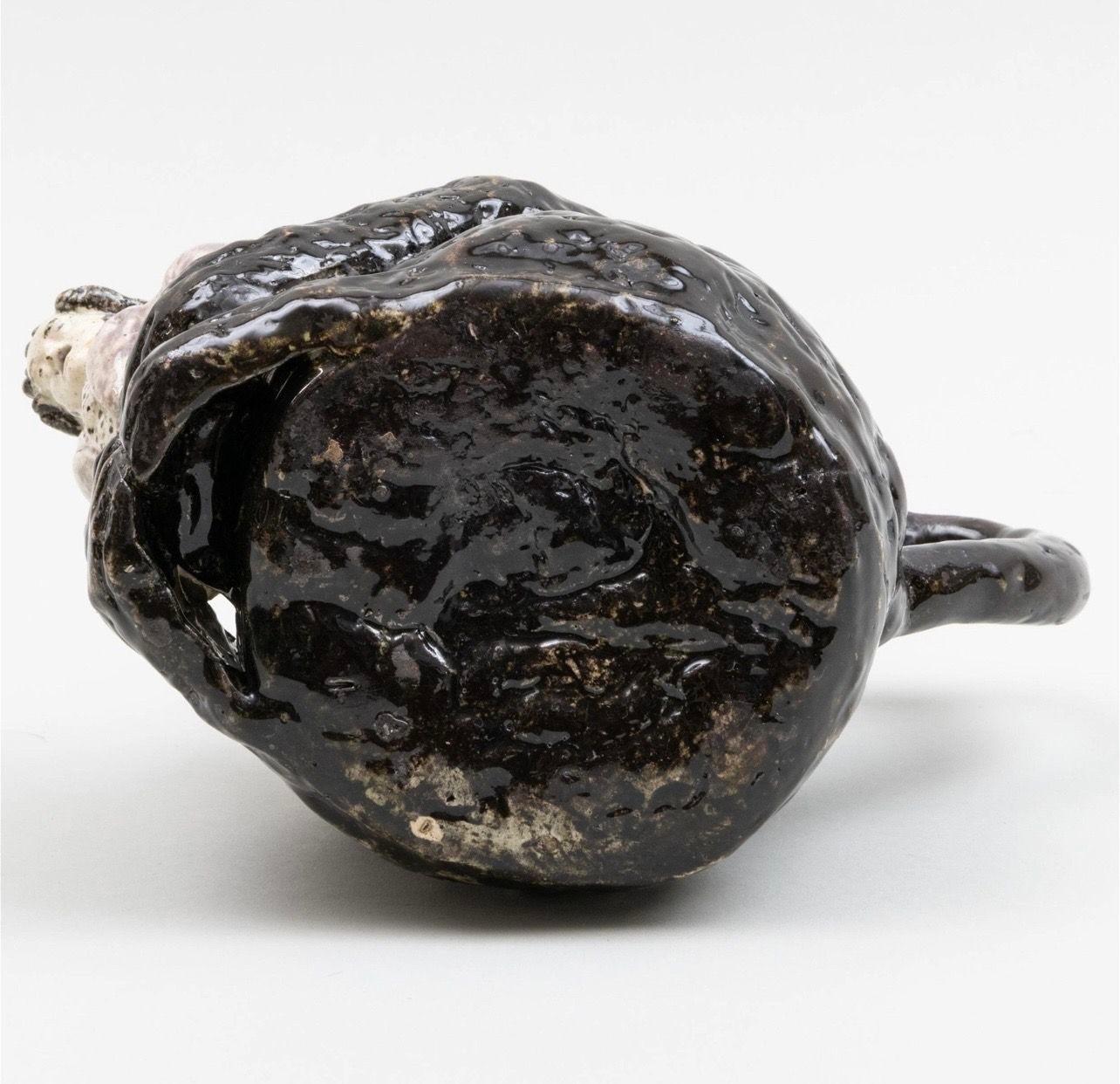 Bär-Krug und Deckel aus Perlenware, englisch, frühes 19. Jahrhundert im Angebot 1