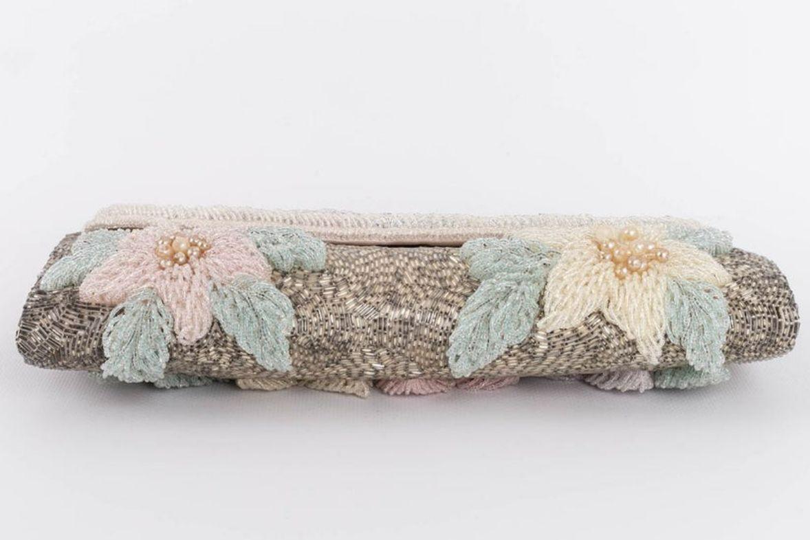Women's Pearly Embroidered Clutch For Sale